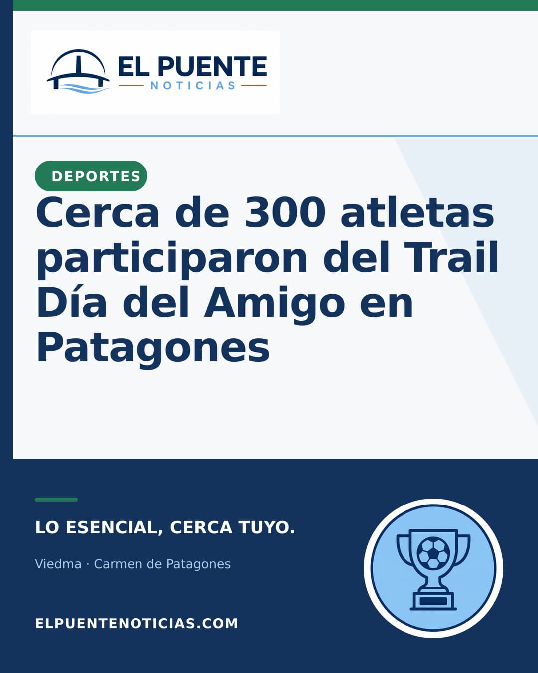 Cerca de 300 atletas participaron del Trail Día del Amigo en Patagones